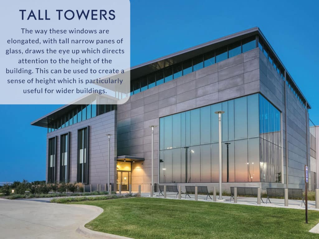 An example of using tall towers in architecture
